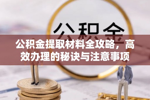 酒泉公积金提取材料全攻略，高效办理的秘诀与注意事项