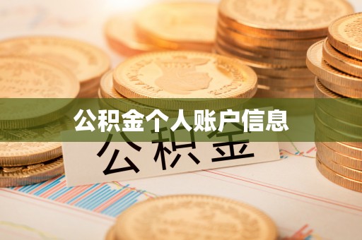酒泉公积金个人账户信息