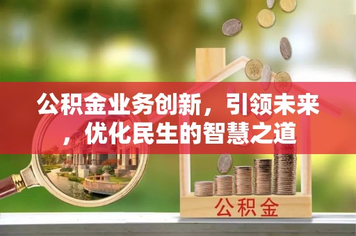 酒泉公积金业务创新，引领未来，优化民生的智慧之道