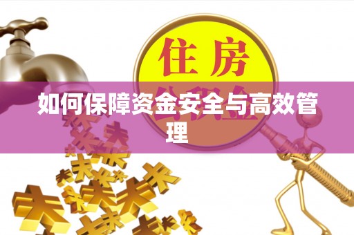 酒泉如何保障资金安全与高效管理