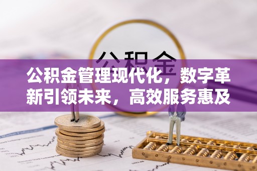 酒泉公积金管理现代化，数字革新引领未来，高效服务惠及民生