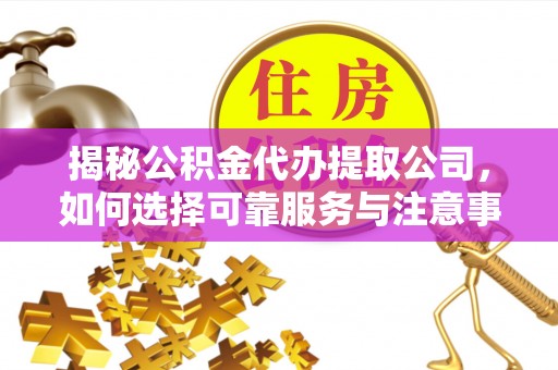 酒泉揭秘公积金代办提取公司，如何选择可靠服务与注意事项