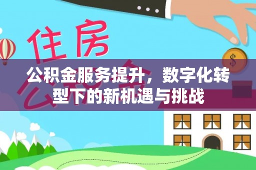 酒泉公积金服务提升，数字化转型下的新机遇与挑战