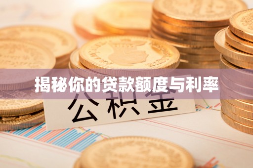 酒泉揭秘你的贷款额度与利率