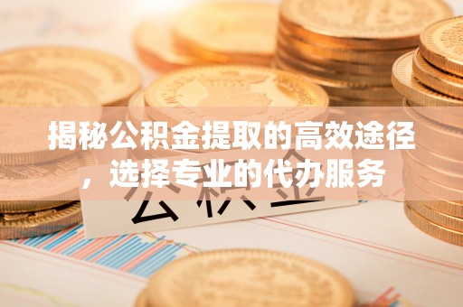 酒泉揭秘公积金提取的高效途径，选择专业的代办服务